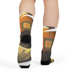 Cozy Bear Crew Socks — Sublimated Graphic Cabin Socks
