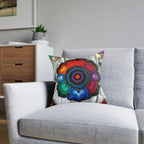 Earth's Heartbeat Agate Pillow