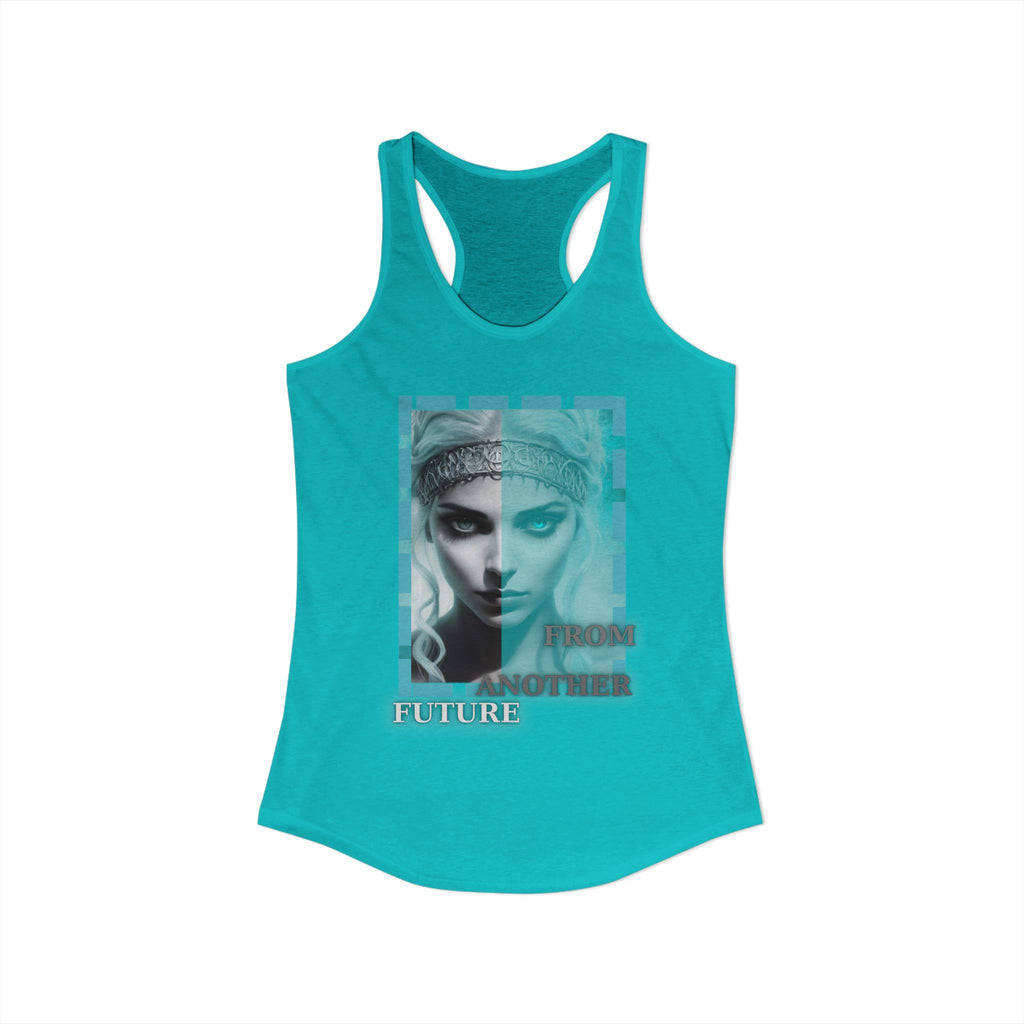 Future Vibes Racerback Tank — Sci‑Fi Ethereal Design
