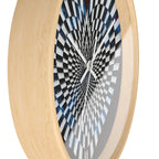 Optical Heart Wall Clock —Checkerboard Illusion