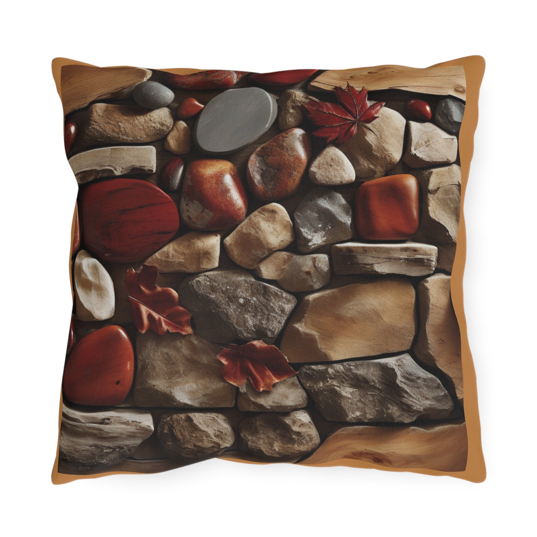 Autumn Stone Path Outdoor Pillow