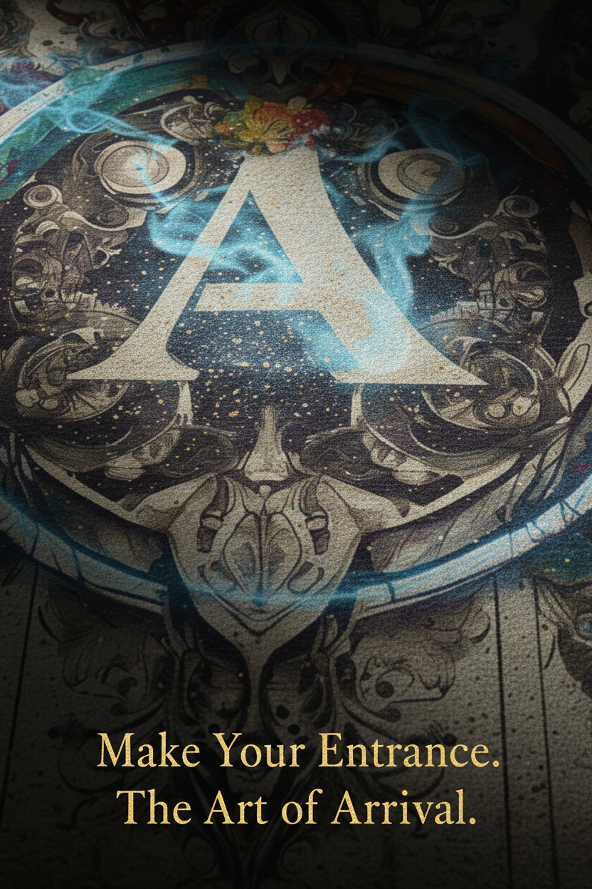 Dramatic Ad
A cinematic close-up of the rug texture, showing high-quality fibers and rich dyes. The lighting is moody, chiaroscuro style, highlighting the weave and the depth of the pattern. Text overlaid in elegant gold serif font reads: "Make Your Entrance. The Art of Arrival."