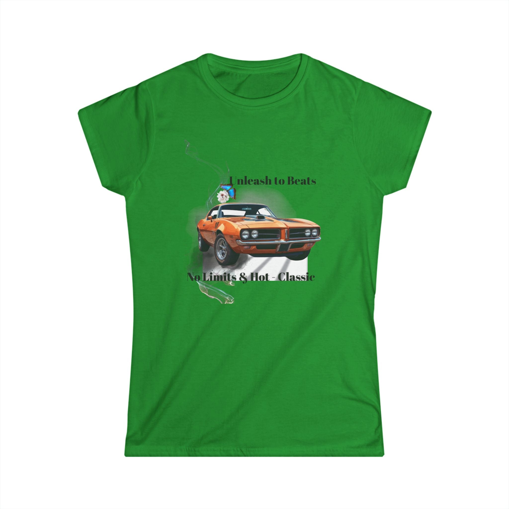 Classic Muscle Car Tee — 'Unleash to Roar, No Limits Just Classic' Women's T-Shirt