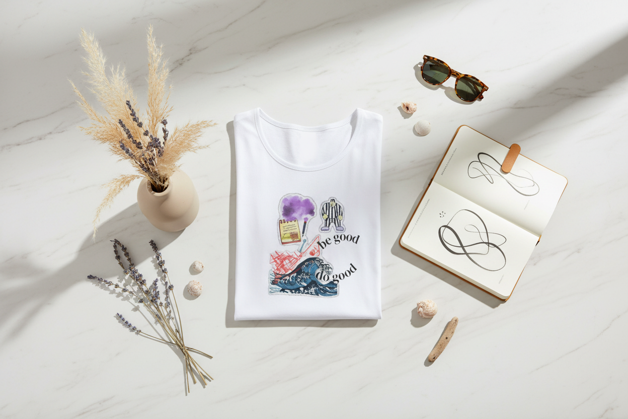 "We’re All the Same" Collage Wave Tank Top