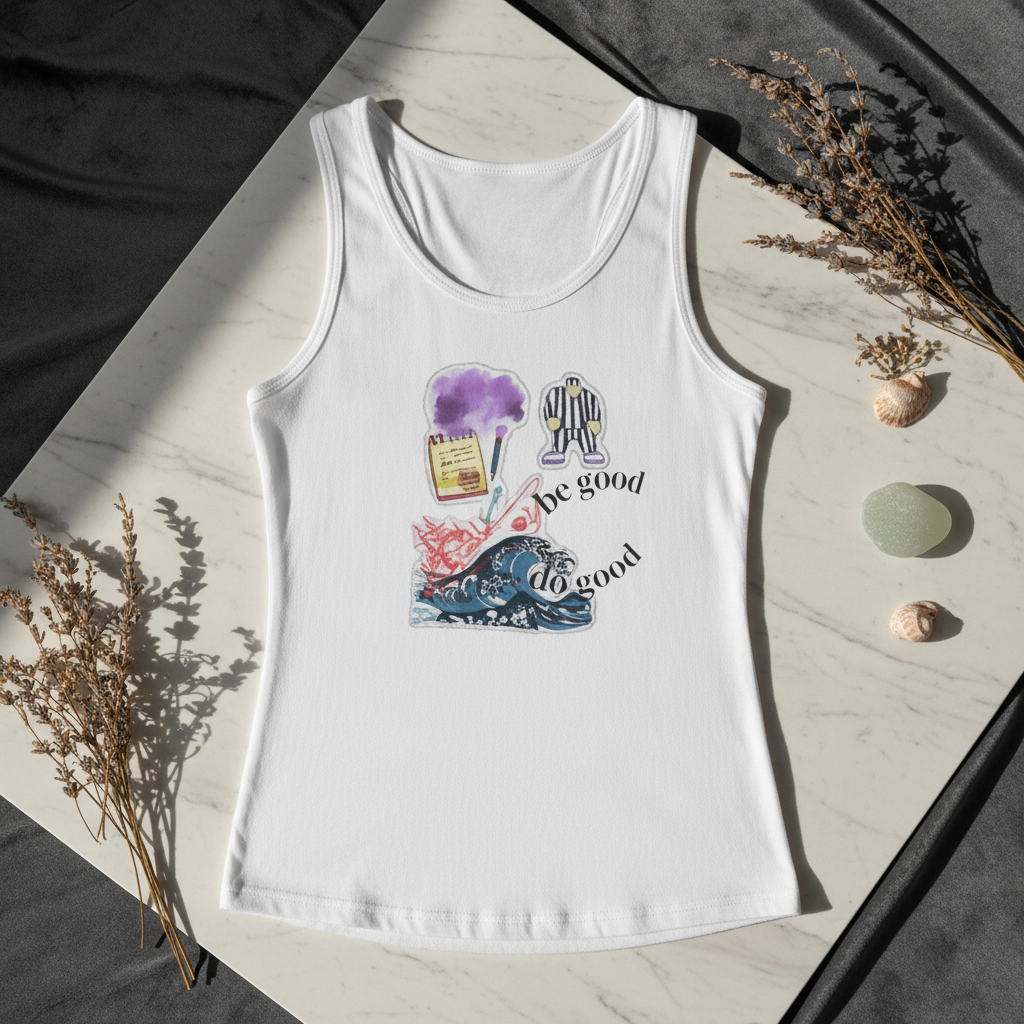 "We’re All the Same" Collage Wave Tank Top