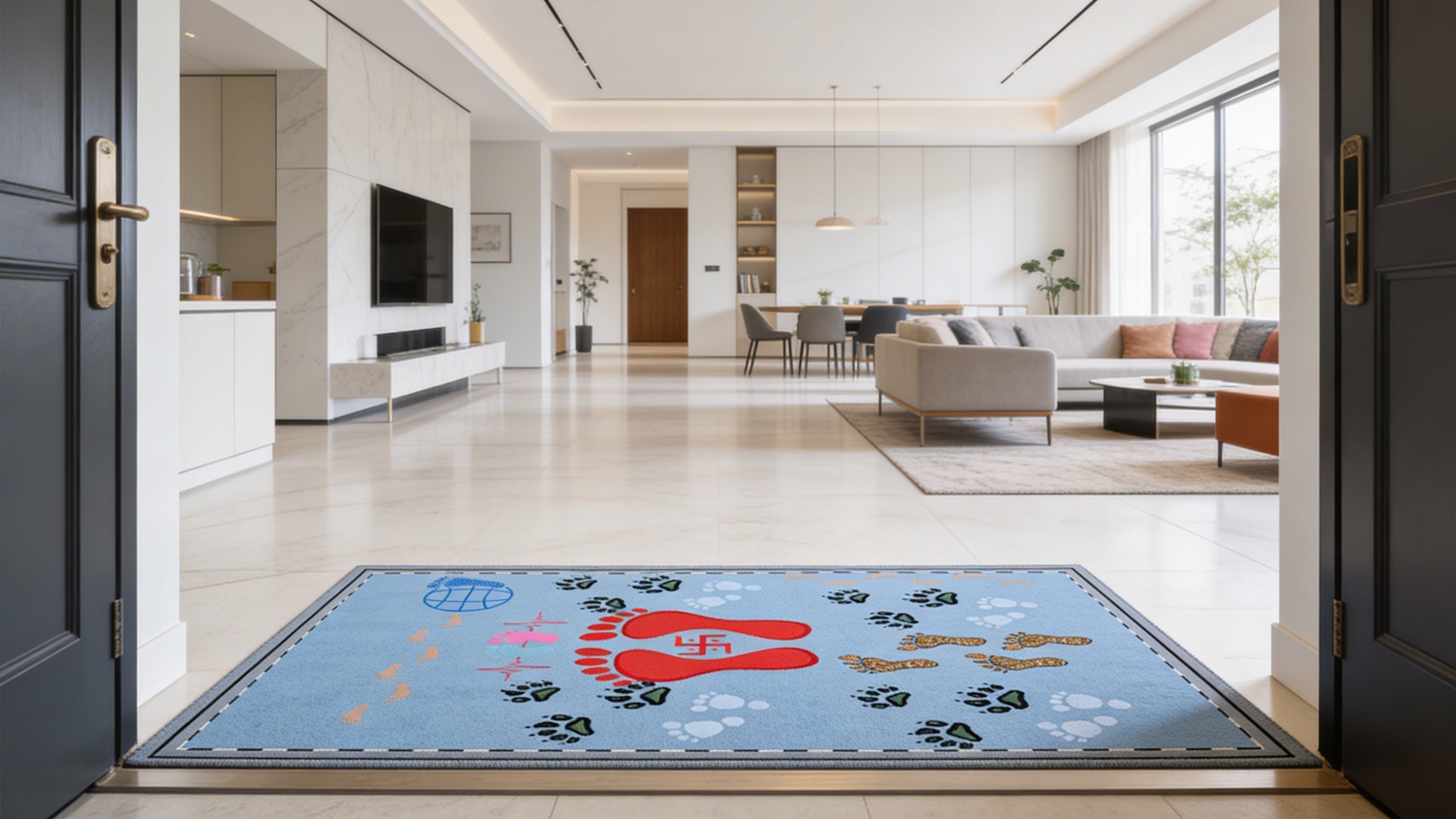 Signature Footprint Welcome Doormat