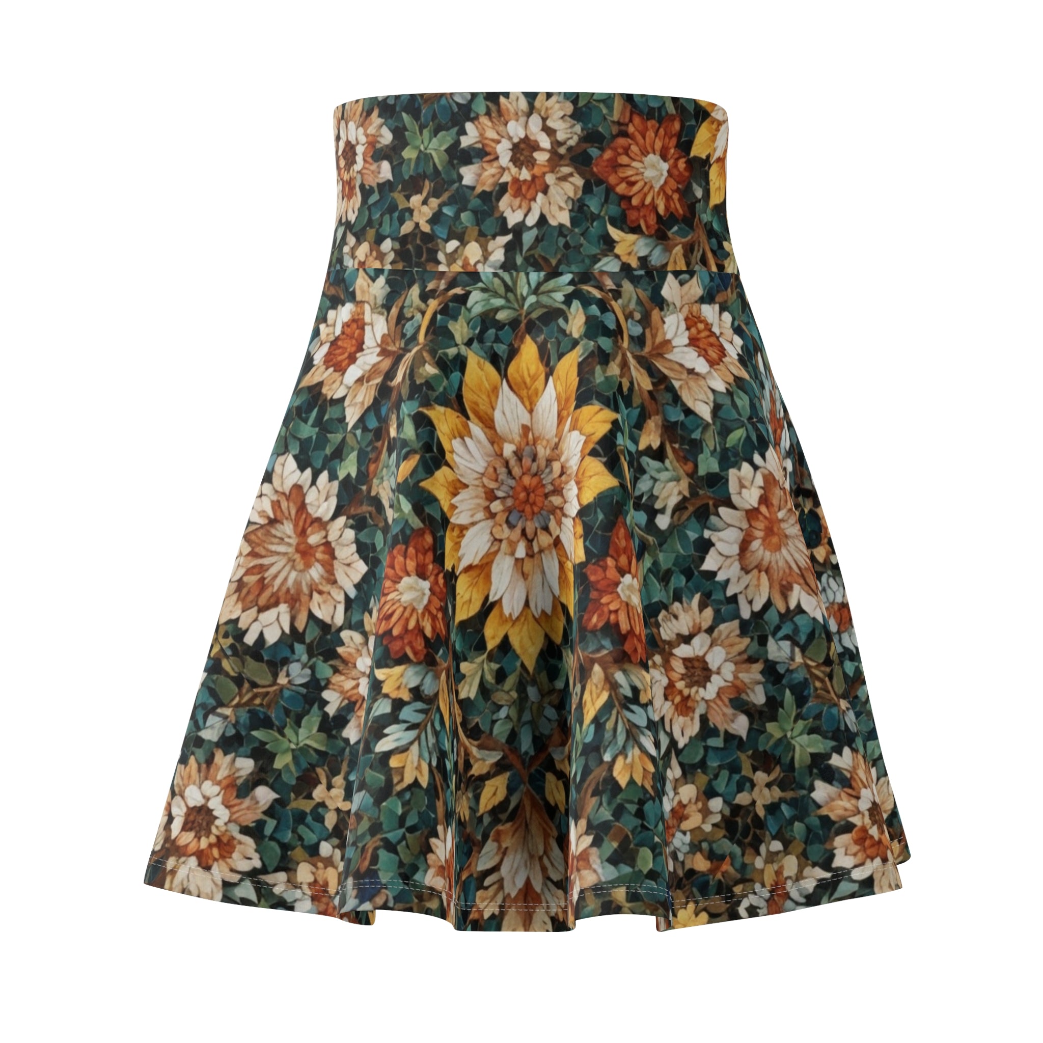 Floral Sunburst Skater Skirt