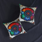 Earth's Heartbeat Agate Pillow