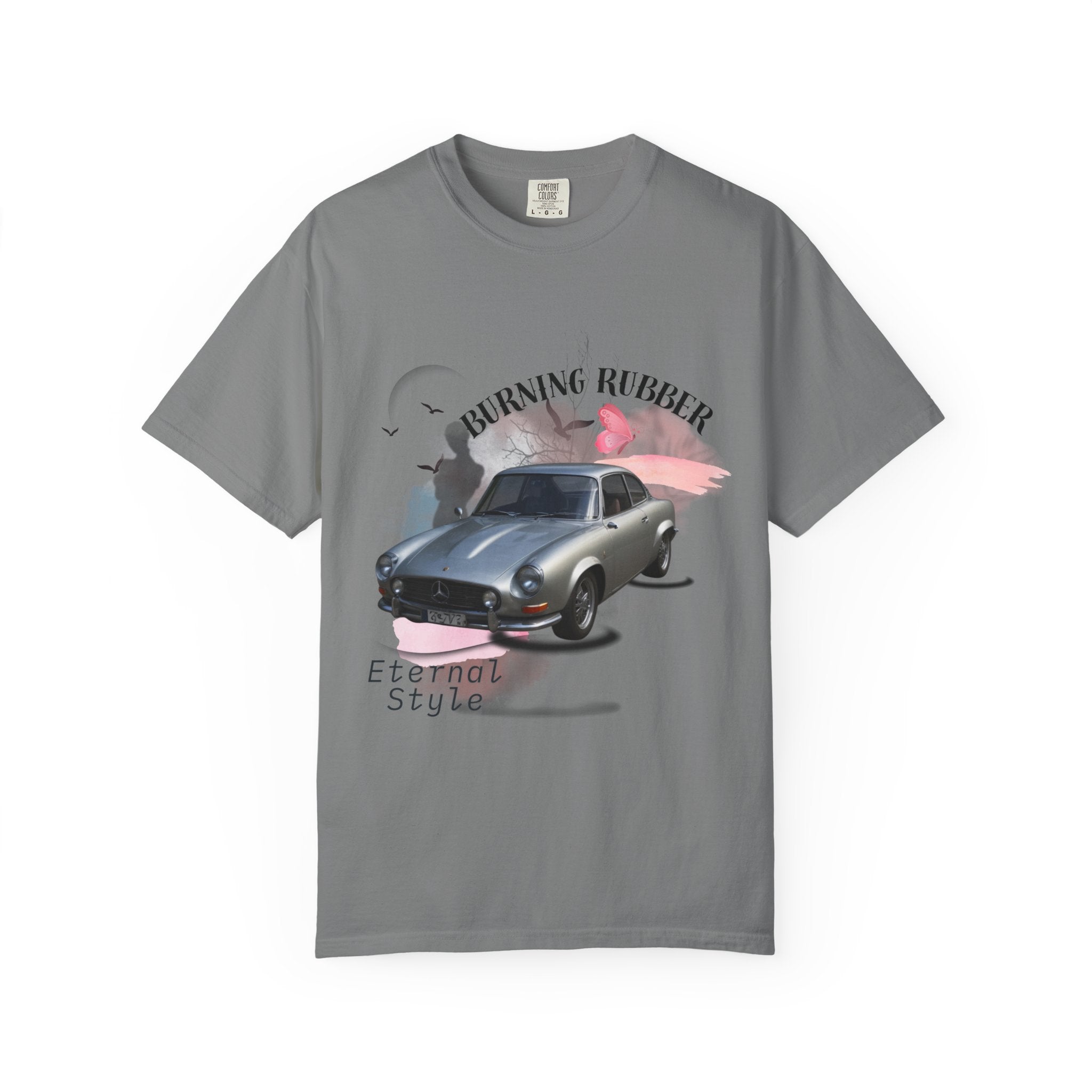"Burning Rubber" Retro Automotive Tee