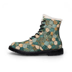 Emerald Agate Combat Boots