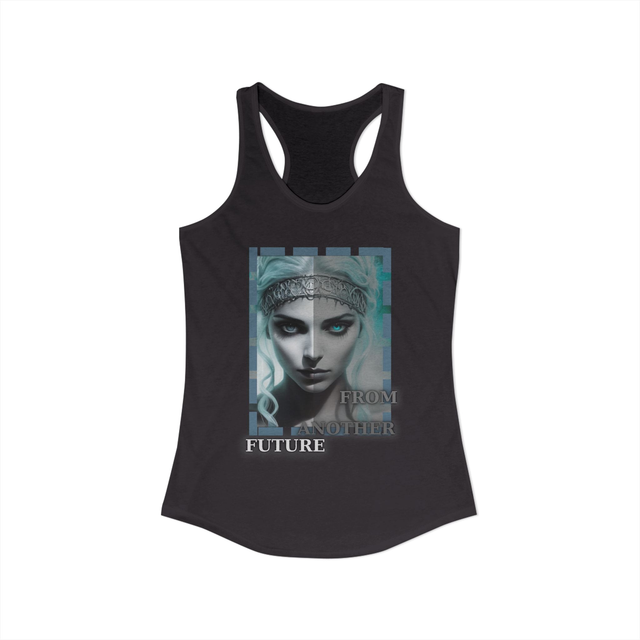 Future Vibes Racerback Tank — Sci‑Fi Ethereal Design