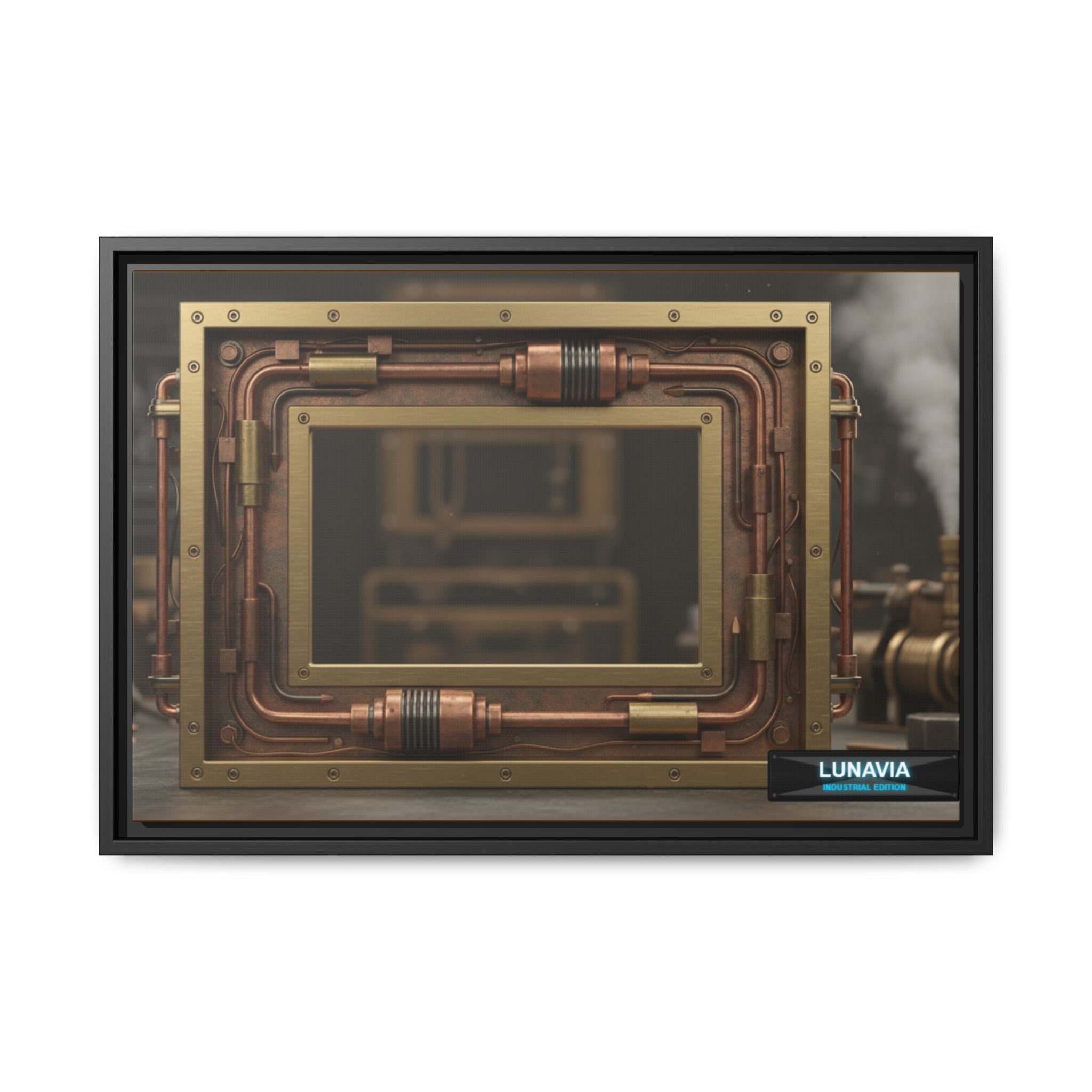 “A Glimpse Into the Age of Steam | LUNAVIA” (Framed)
