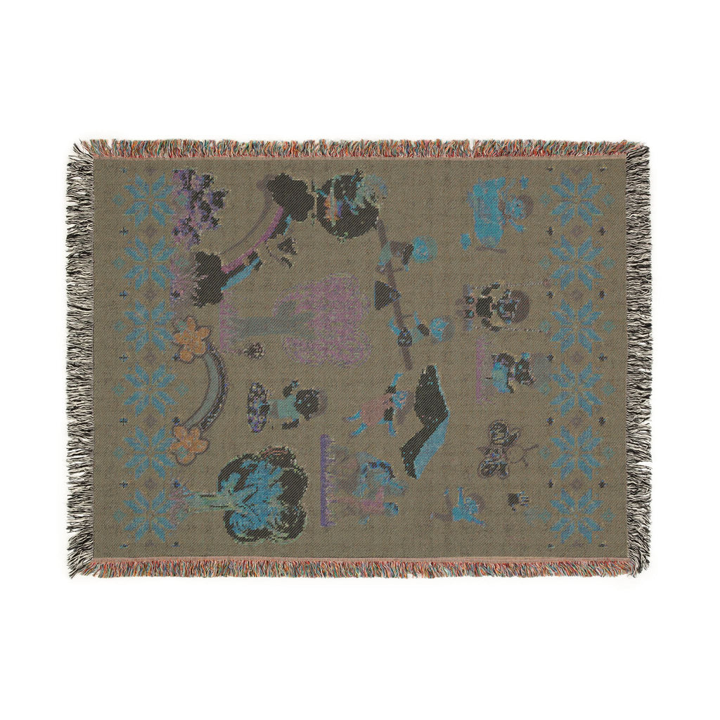 Winter Folklore | Nostalgic Storyteller Woven Blanket