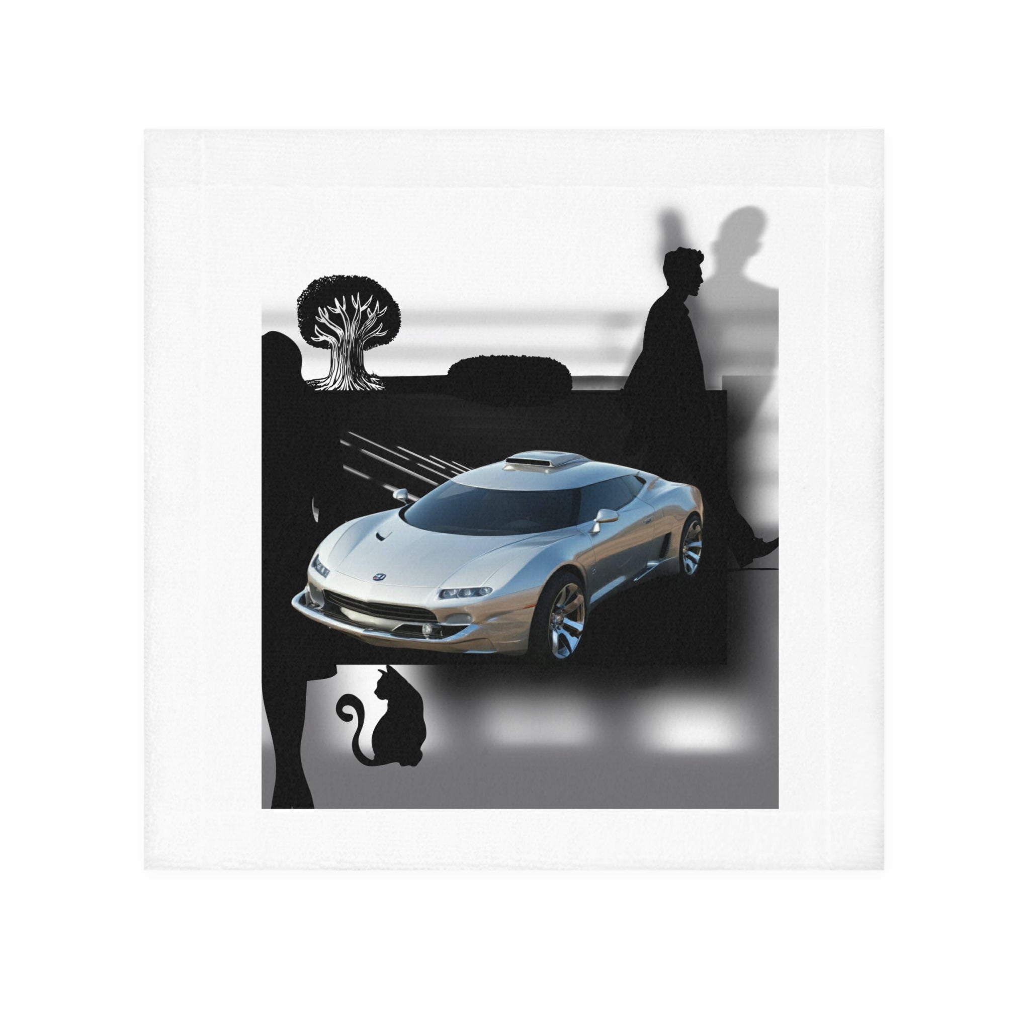 Rhythm of the Car Face Towel