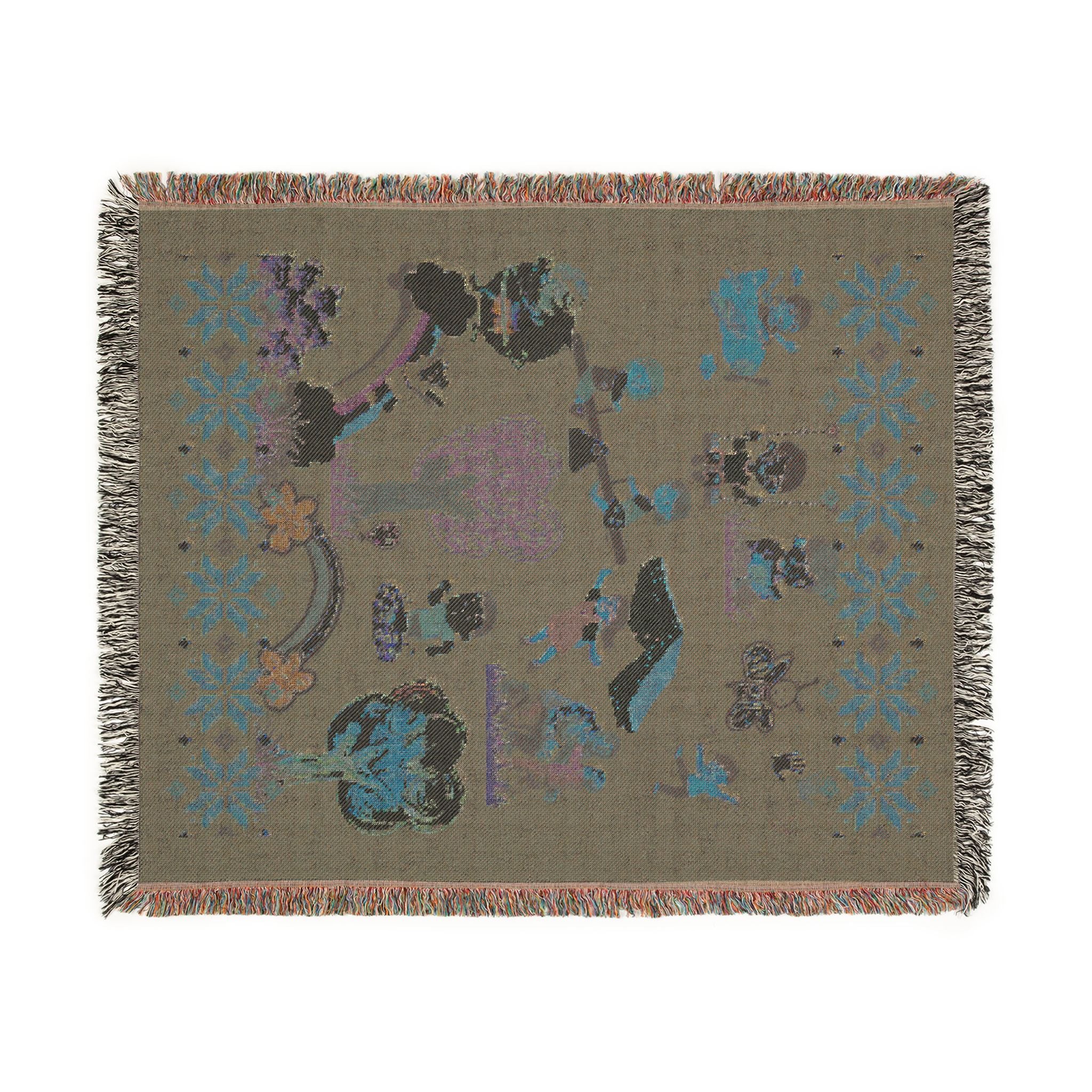 Winter Folklore | Nostalgic Storyteller Woven Blanket