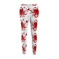 Blood Splatter Leggings — Halloween Red Splatter Women’s Leggings