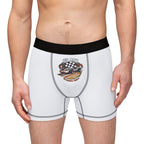 Racing Skull & Flags Boxer Briefs — Men's Graphic Boxer Shorts