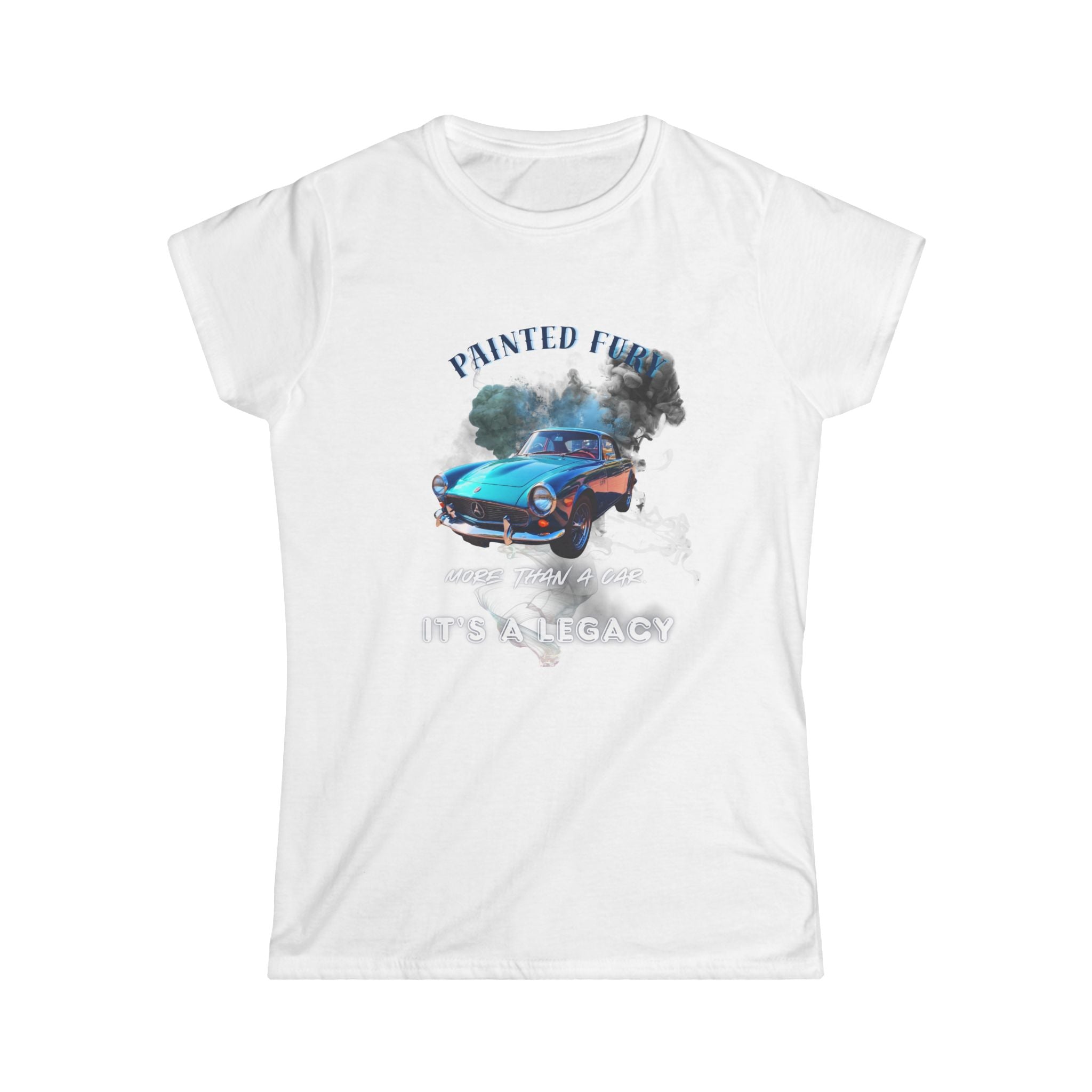 Classic Car Tee — "Painted Finish, It's A Legacy" Women's Vintage Automotive T-Shirt