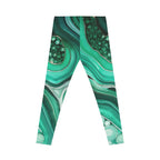 Marble Gemstone Pattern Yoga & Casual Leggings