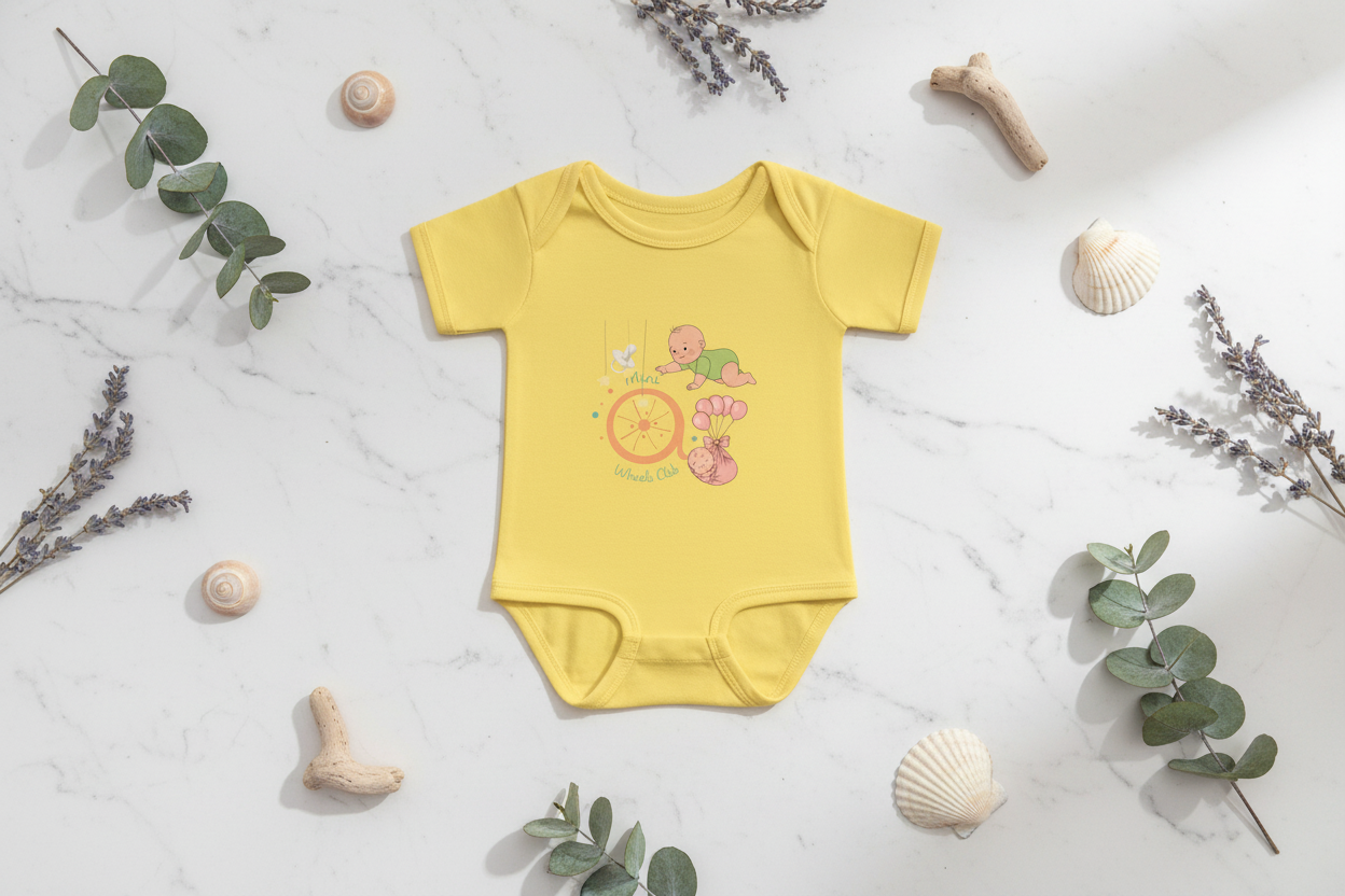 A curated Instagram style marble flat lay with wooden sailboat toy and dried sea lavender in muted coastal tones.