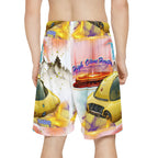 Sleepy Traveler" — Alien Spaceship AOP Shorts