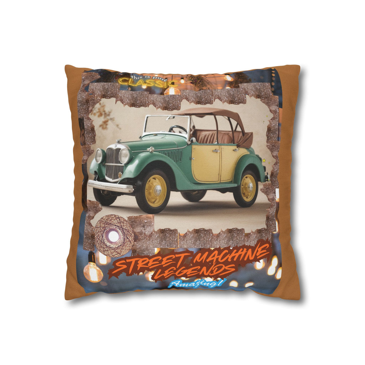 Amazing Car Vision Square Pillowcase