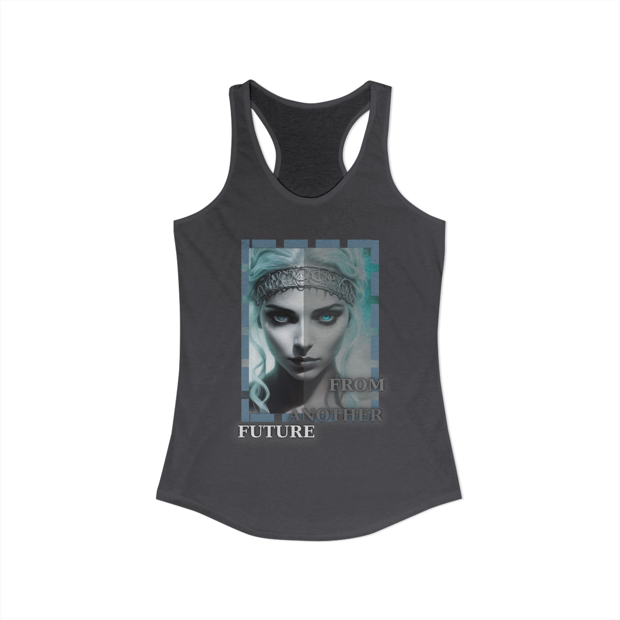 Future Vibes Racerback Tank — Sci‑Fi Ethereal Design