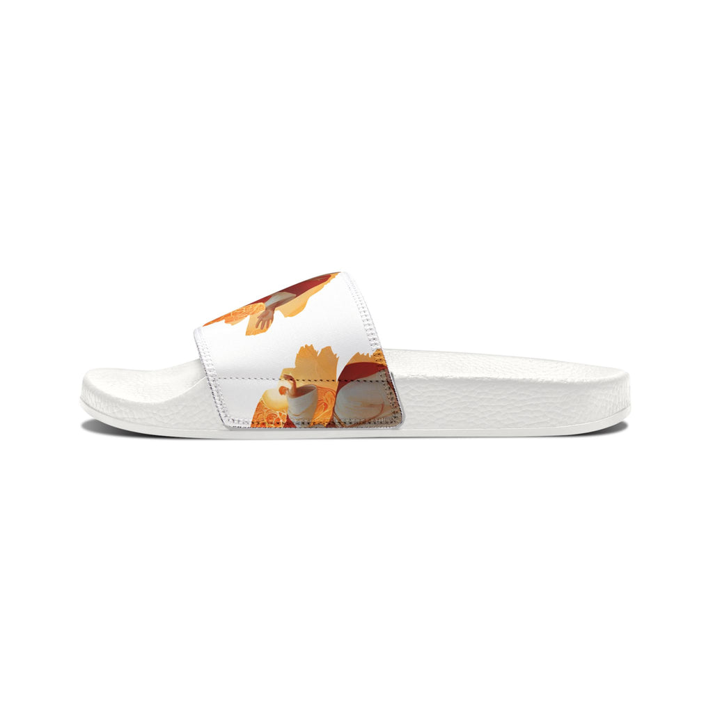 Ganesha Graphic Slide Sandals — Women's Removable‑Strap Hindu Devotional Slides