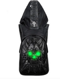 3D Backpack Unisex Ghost Skull Backpack Glow In The Dark Fashion Rivets Large Capacity Laptop Travel Backpack With Hat