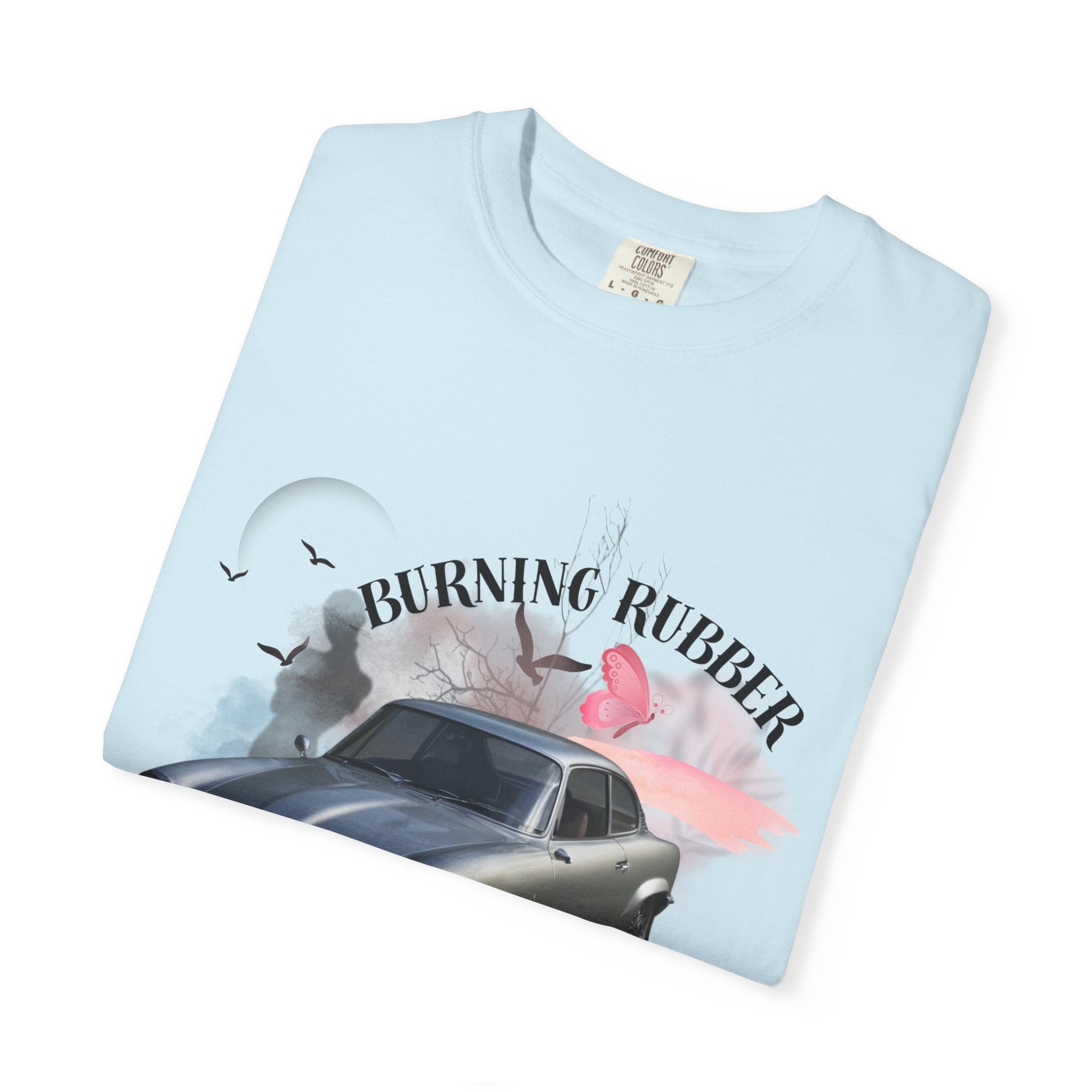 Vintage Sports Car T-Shirt — "Burning Rubber" Retro Automotive Tee