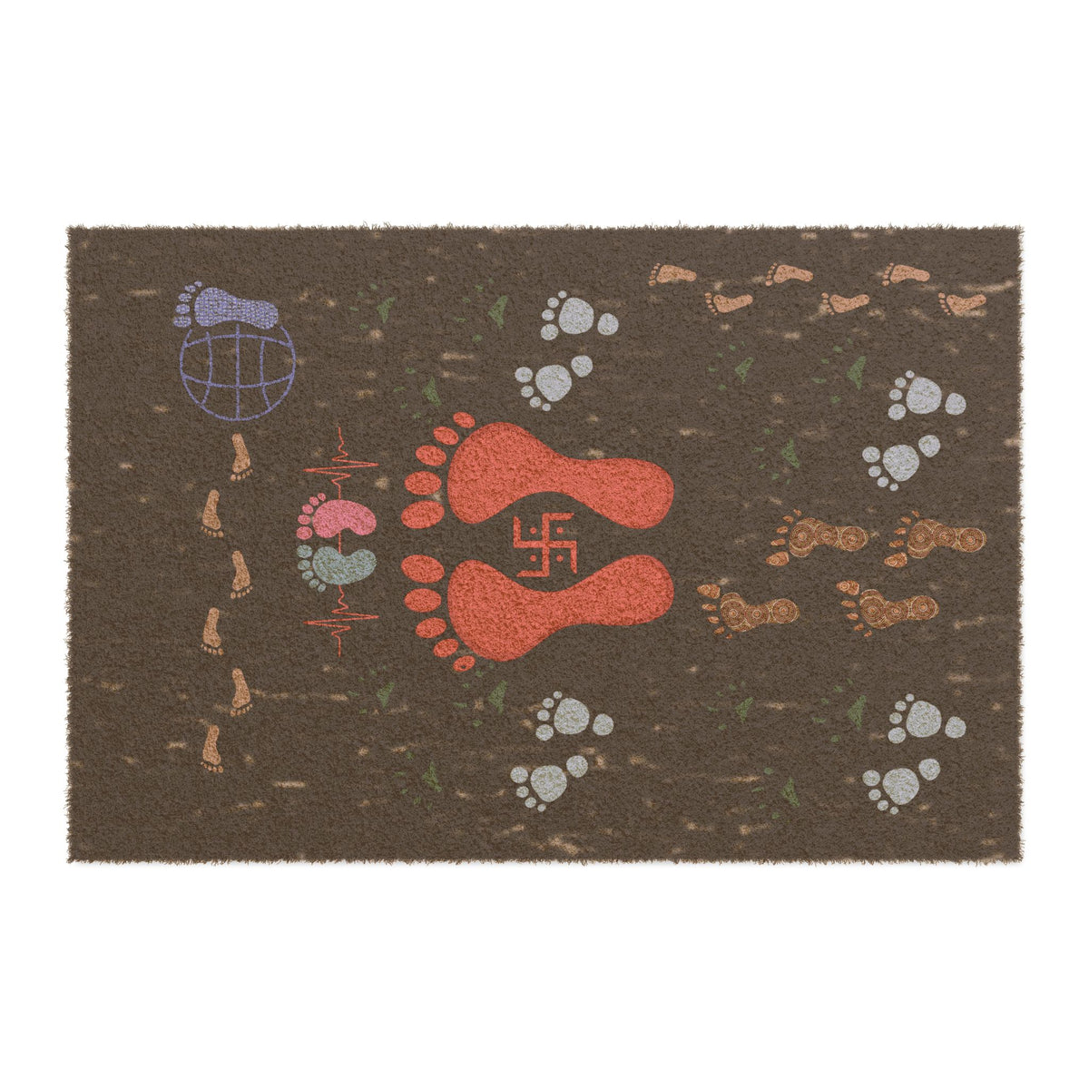 Foot Doormat — Footprint Welcome Mat
