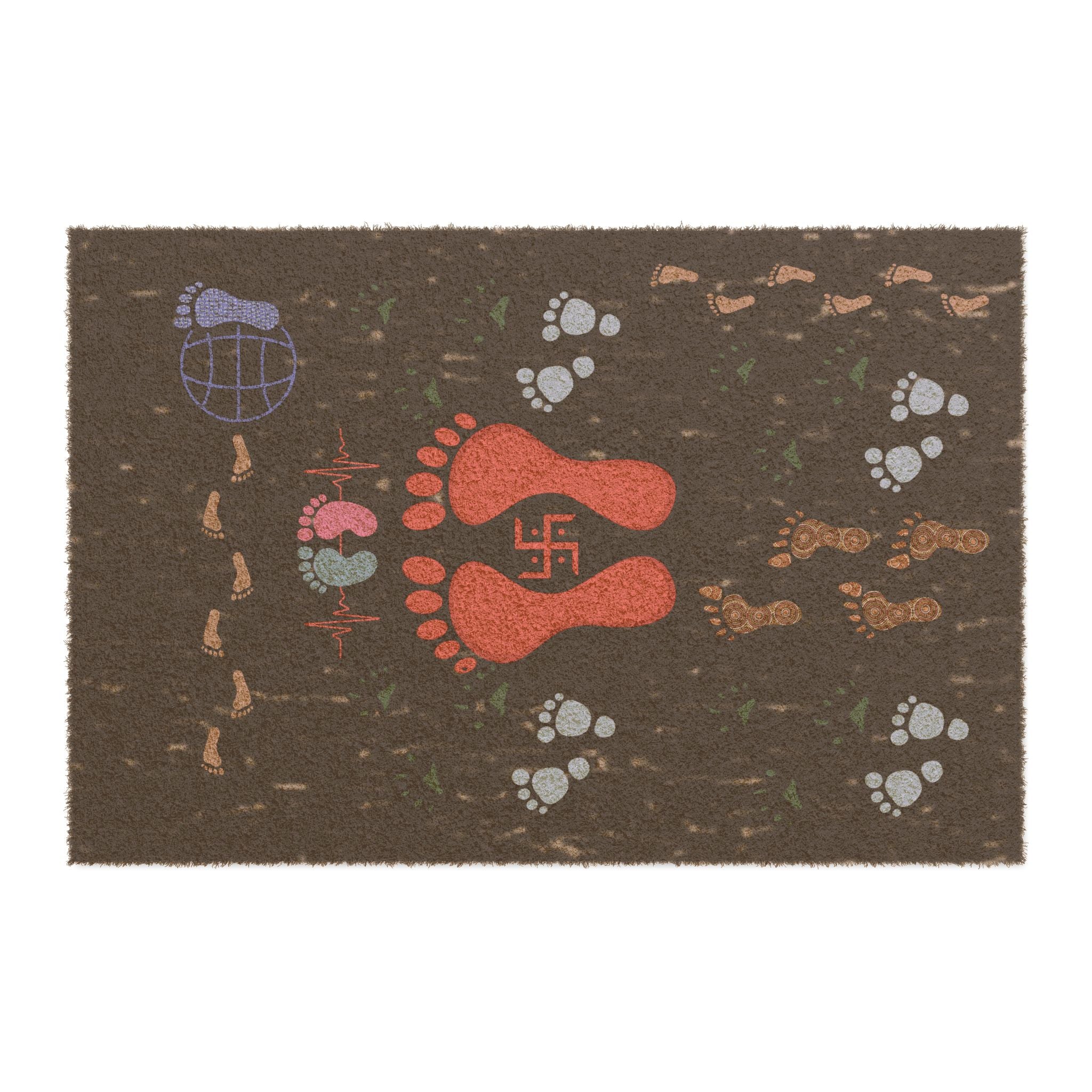 Foot Doormat — Footprint Welcome Mat