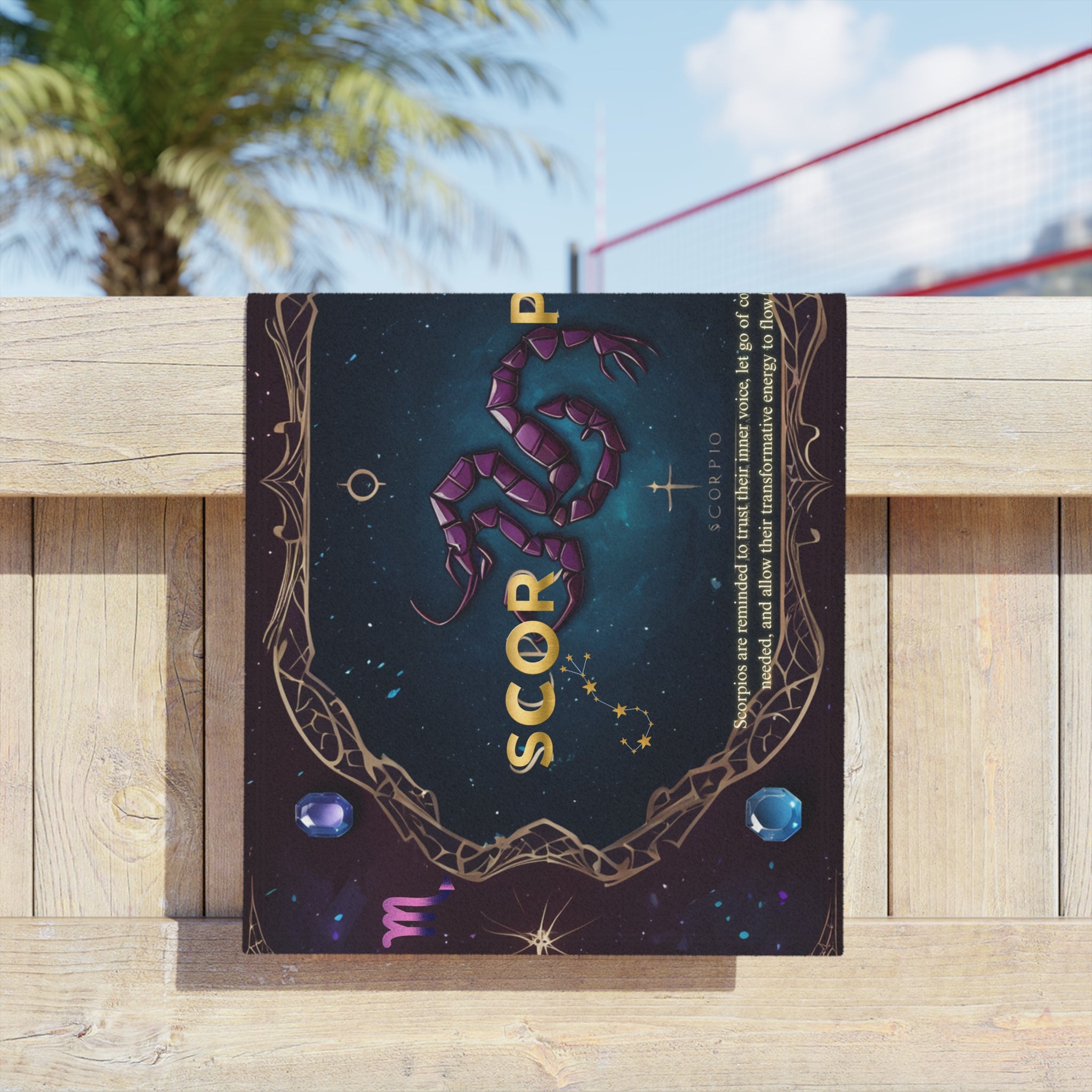 Scorpio Zodiac Beach Towel