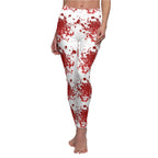 Blood Splatter Leggings — Halloween Red Splatter Women’s Leggings
