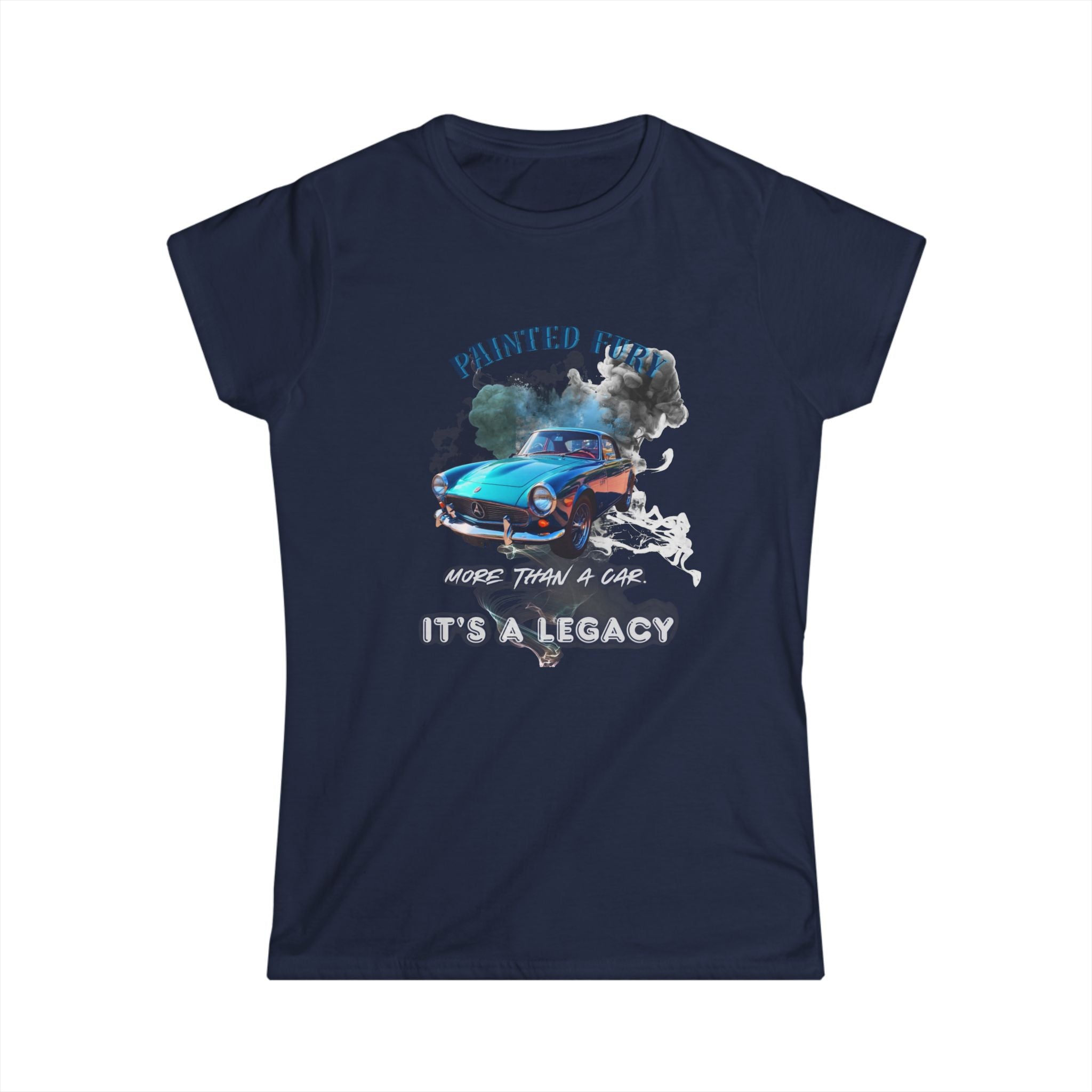 Classic Car Tee — "Painted Finish, It's A Legacy" Women's Vintage Automotive T-Shirt
