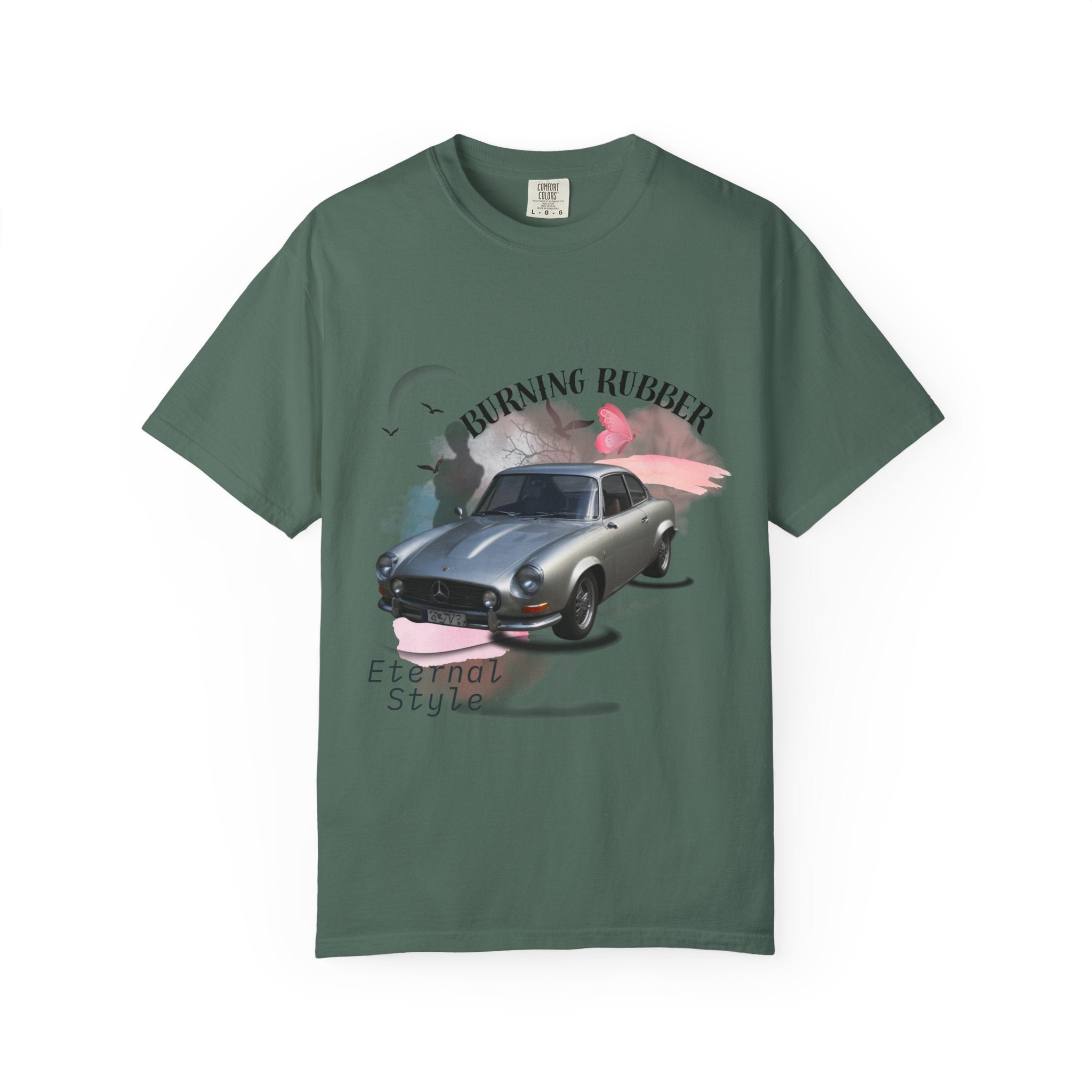 "Burning Rubber" Retro Automotive Tee