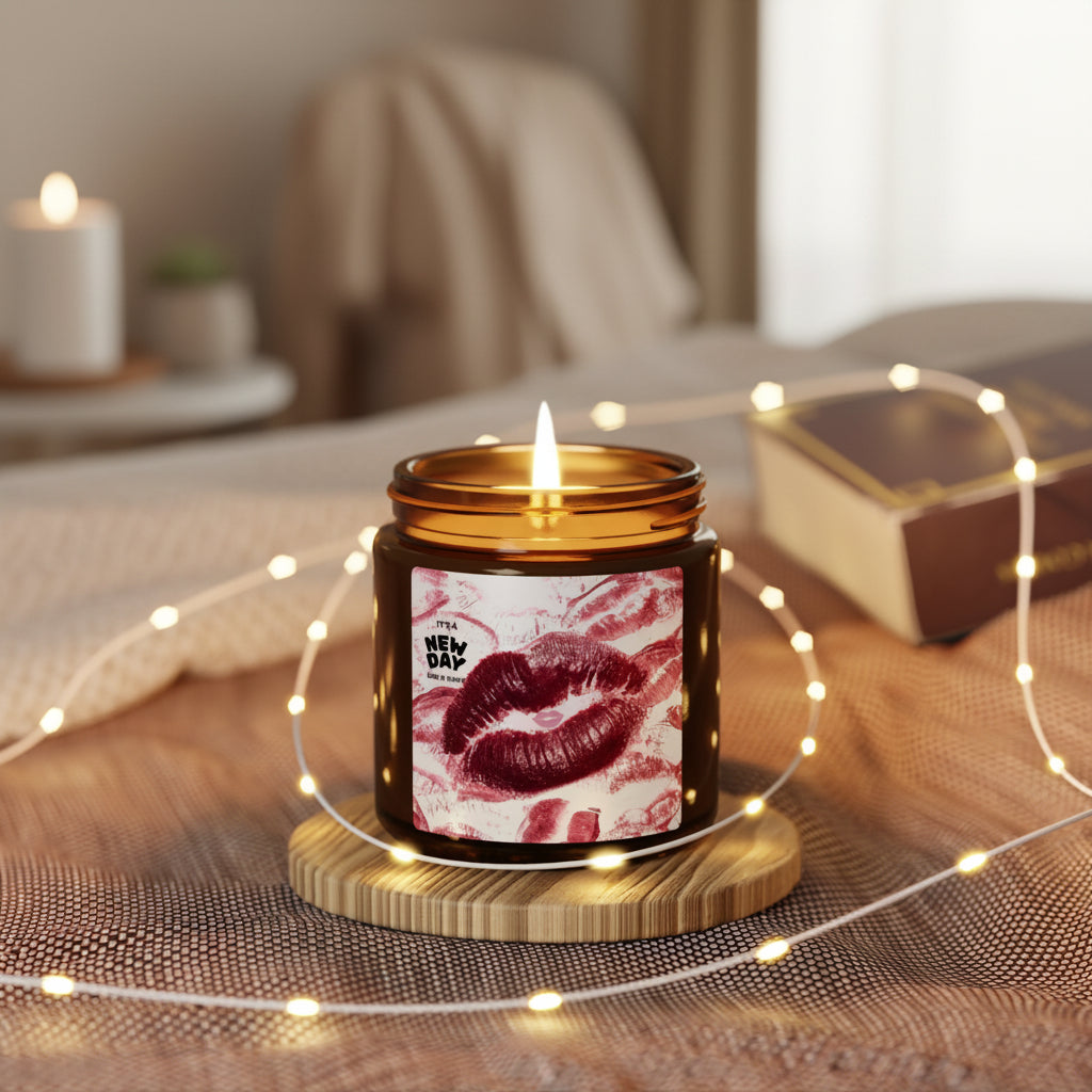 Rose Kiss Scented Soy Candle, 4oz