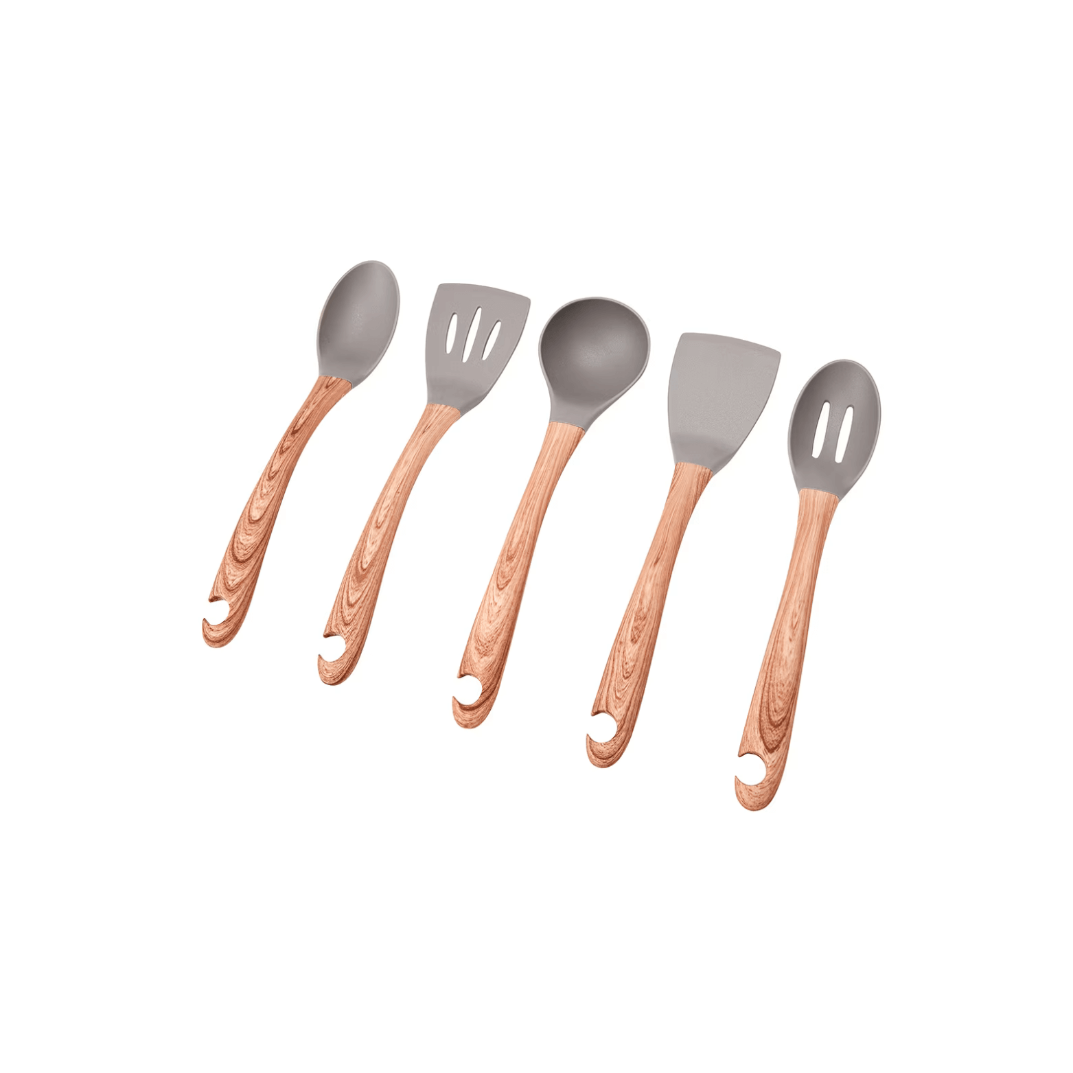 Wood Look Utensils Set – Stylish and Practical for Every Kitchen - Hidden-Gems