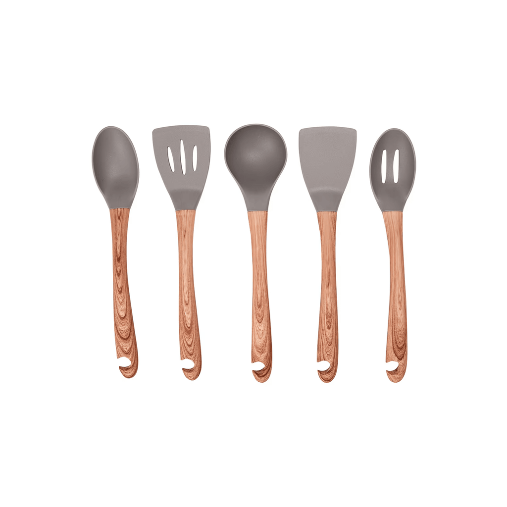 Wood Look Utensils Set – Stylish and Practical for Every Kitchen - Hidden-Gems