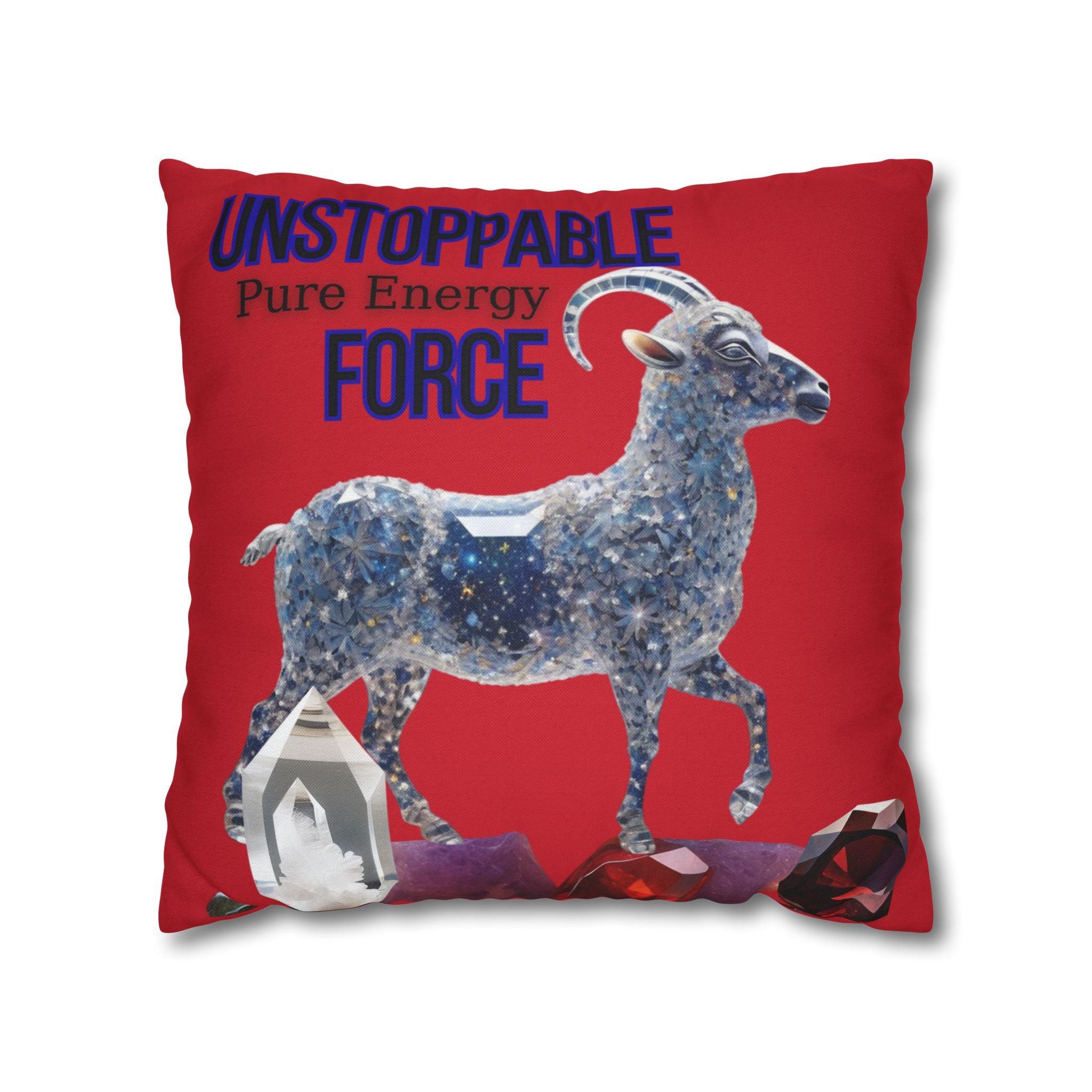Unstoppable Force Ram Throw Pillow