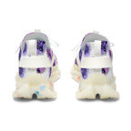 Purple Cheshire Cat Mesh Sneakers — Women's Novelty Athletic Shoes