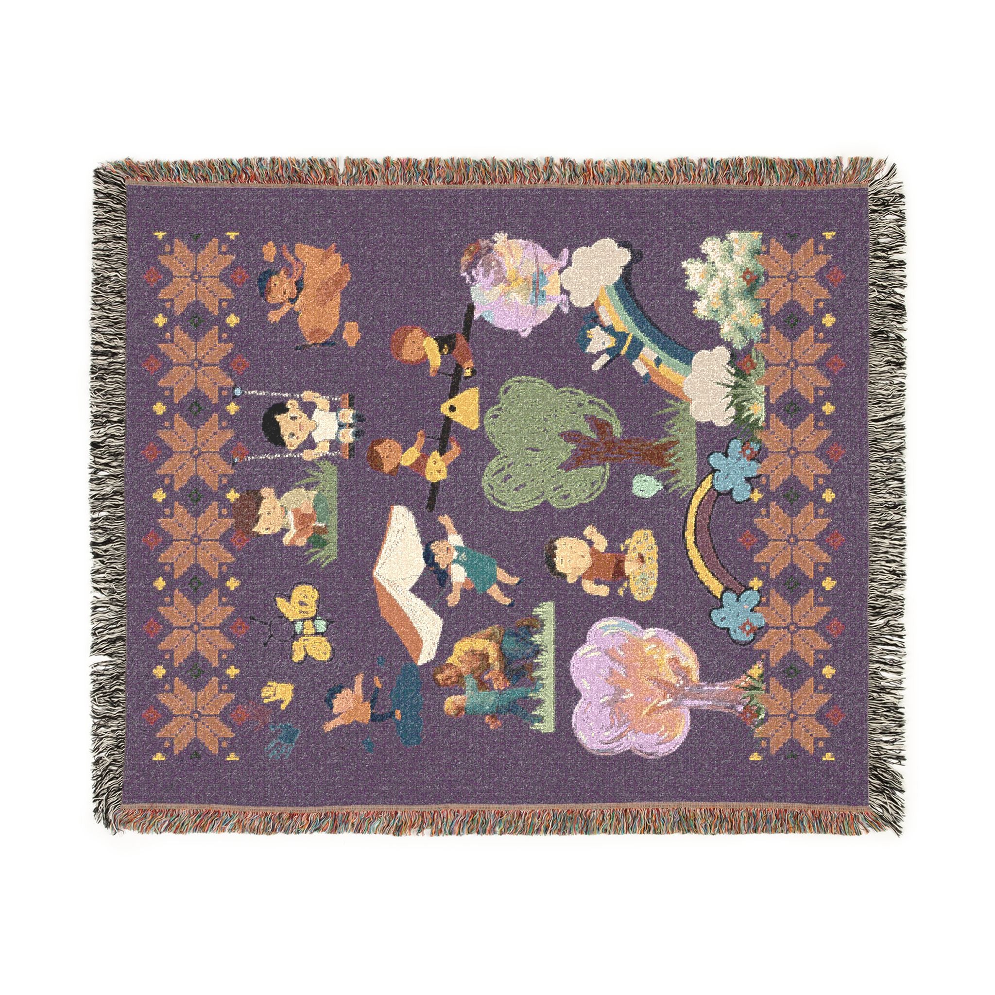 Winter Folklore | Nostalgic Storyteller Woven Blanket