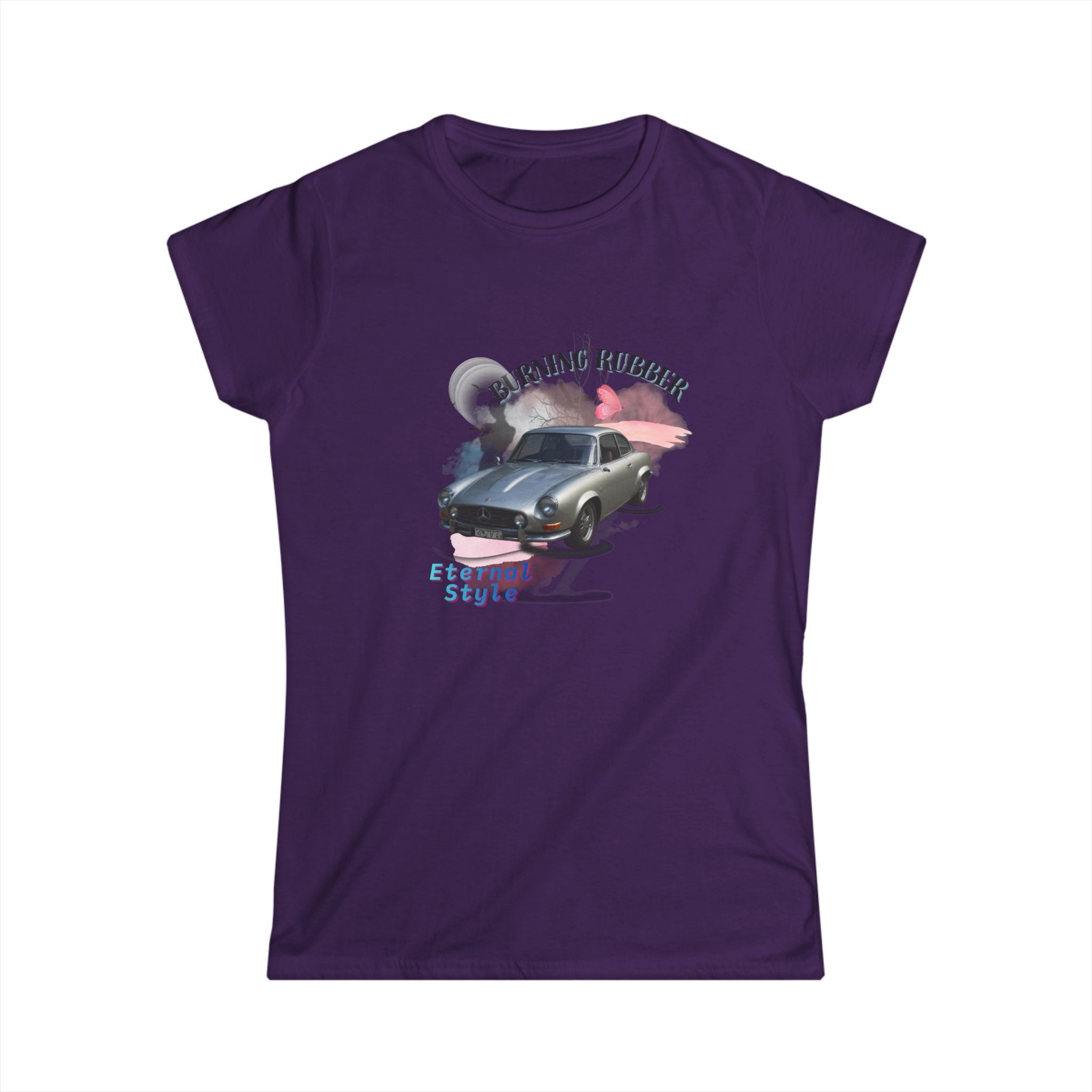Retro Night Drive Tee — Classic Car Moonlight Design (Feeling Forever)