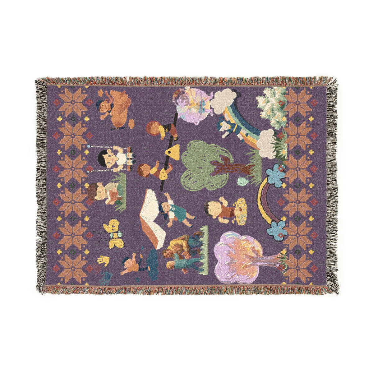 Winter Folklore | Nostalgic Storyteller Woven Blanket