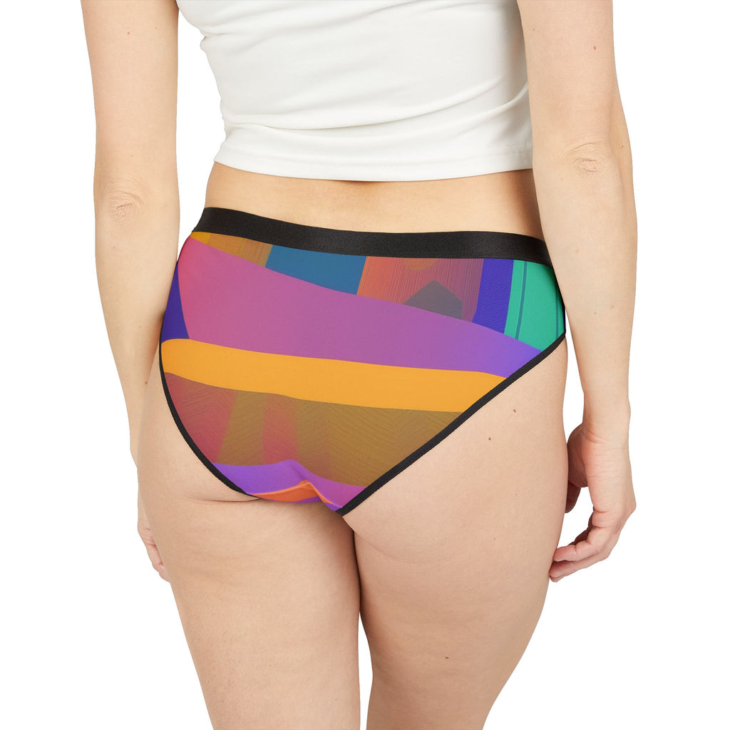 Geometric Colorblock Women's Stripe Underwear