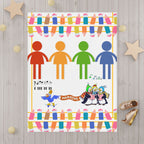 Playful Penguins & Music Nursery Throw