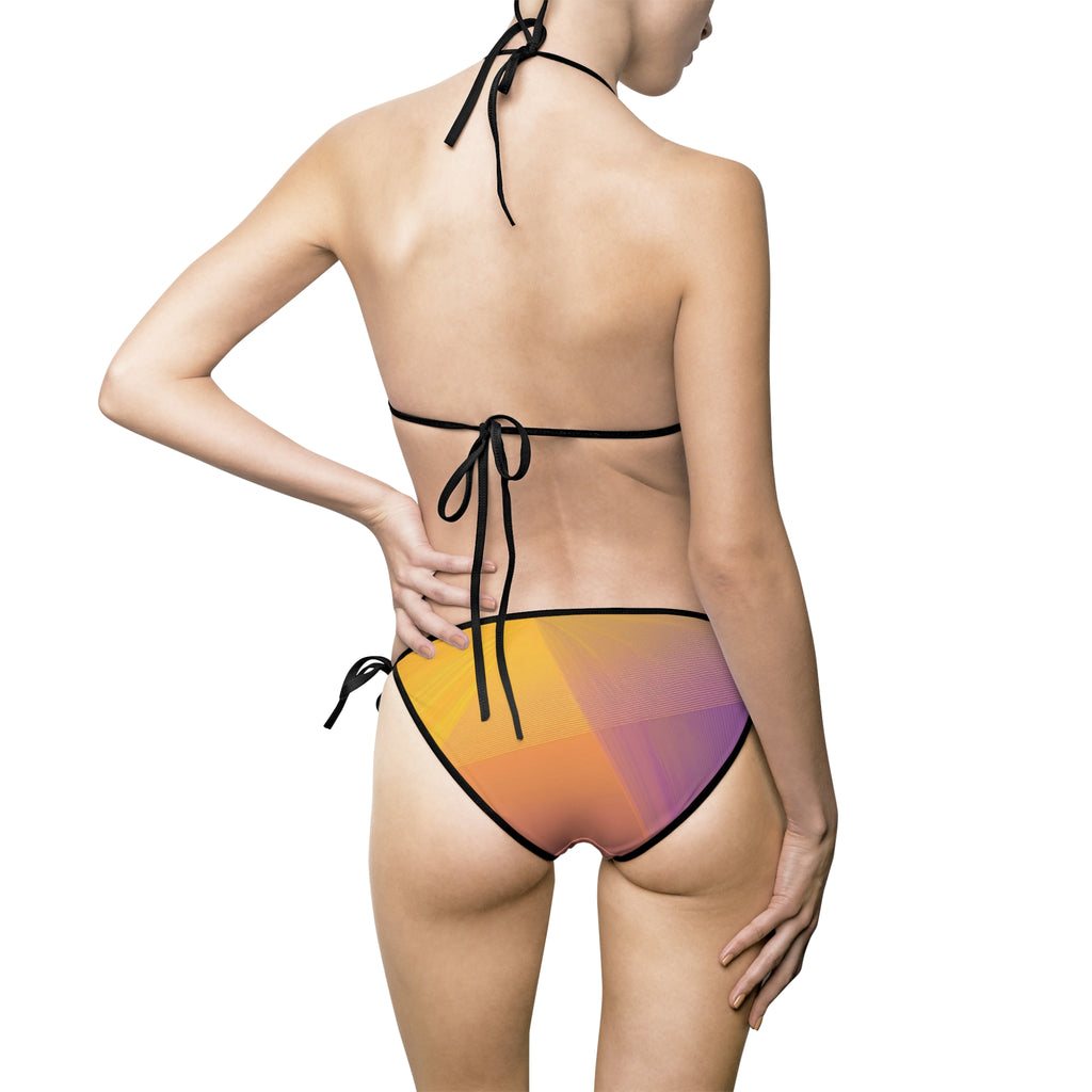 Sunset Gradient Tie-Side Bikini