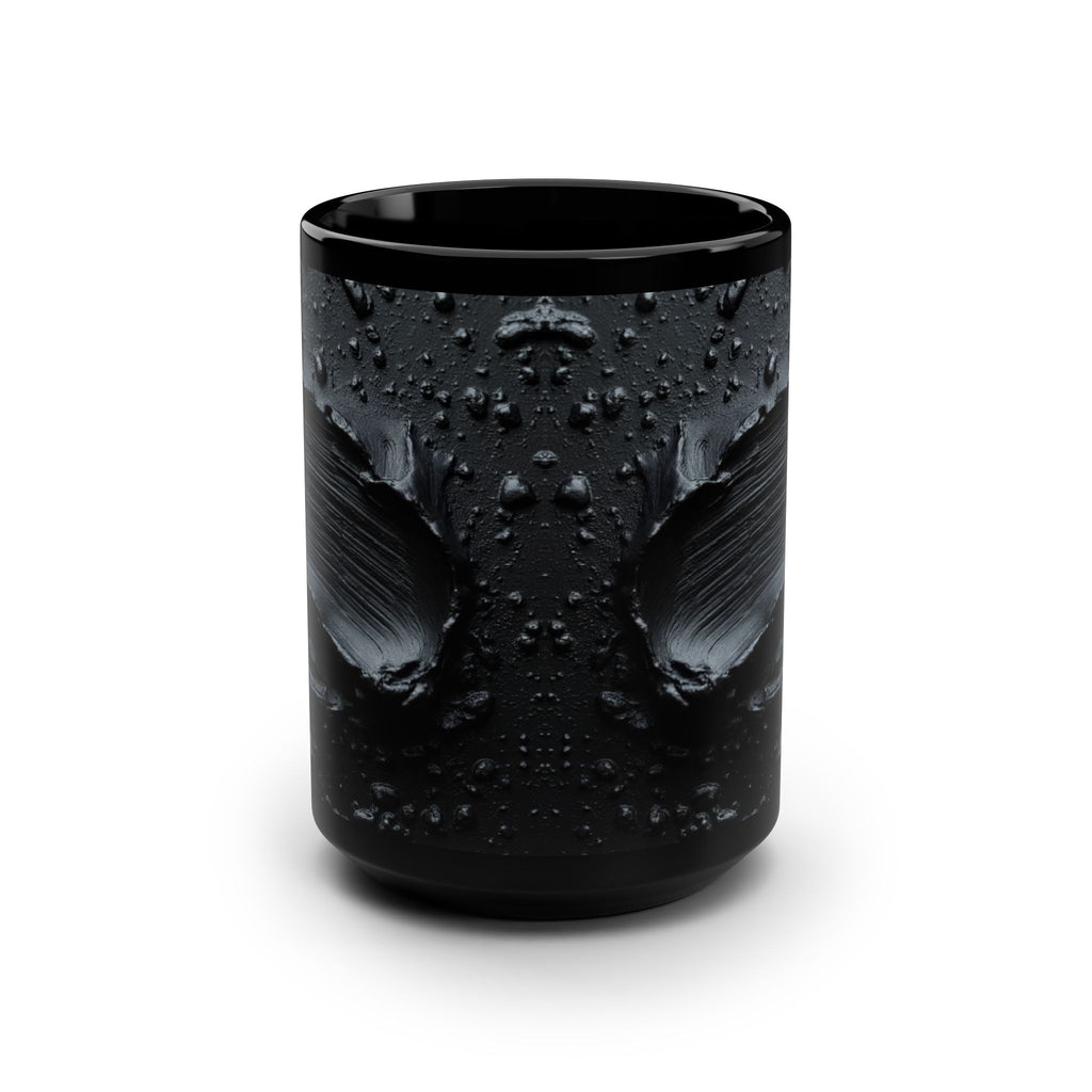 Black Ceramic Mug — Dark Paint