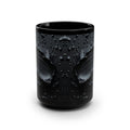 Black Ceramic Mug — Dark Paint