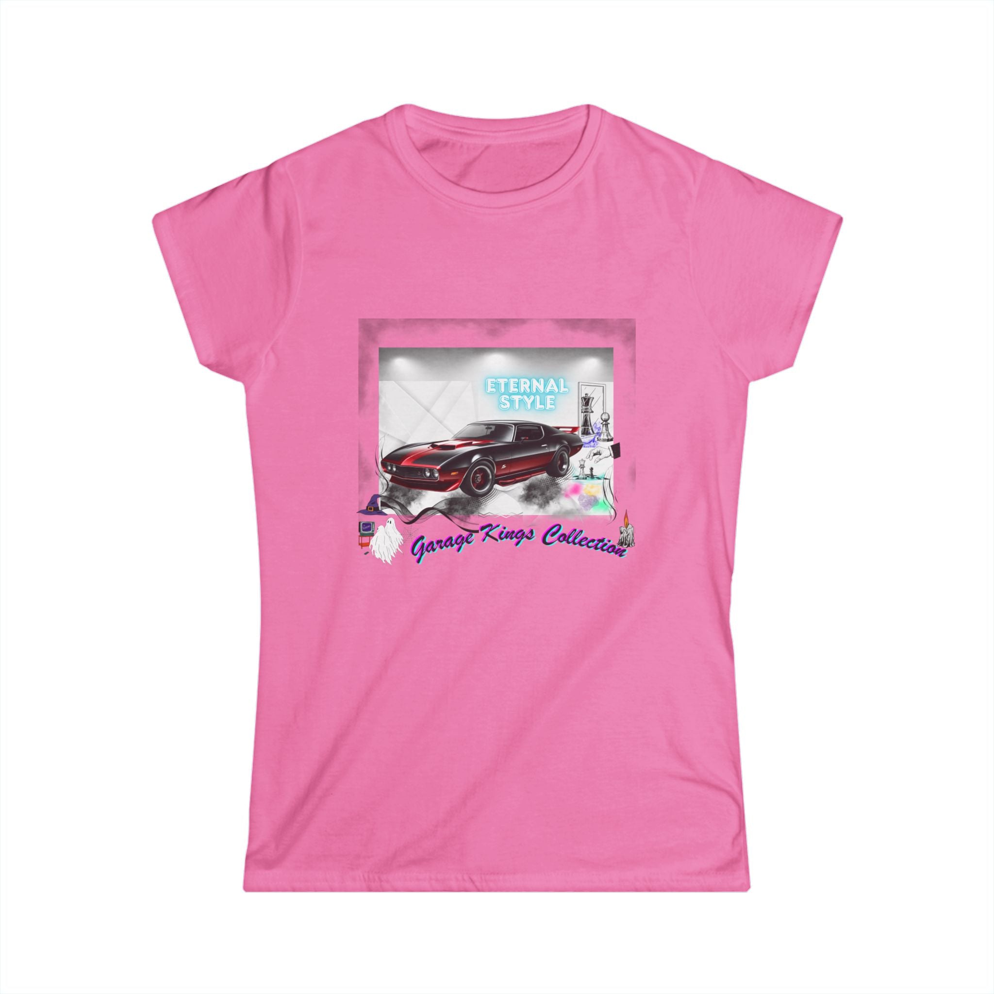Eternal Speed Garage Kings Women's Tee — Vintage Sports Car Graphic